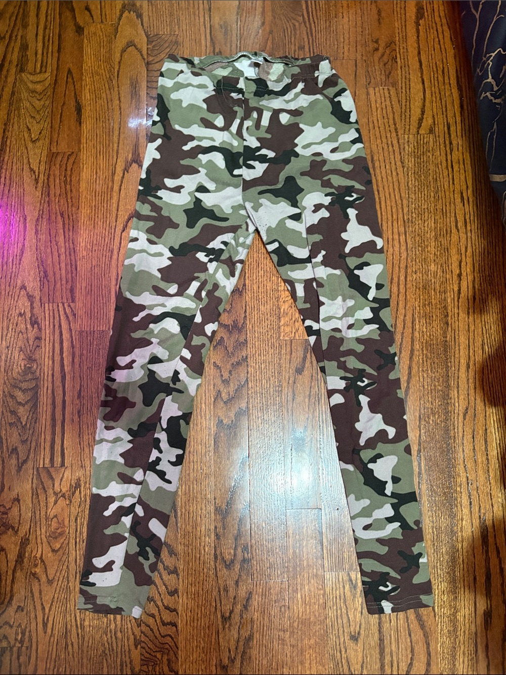 Charlotte Russe Camo Leggings in Green and Brown